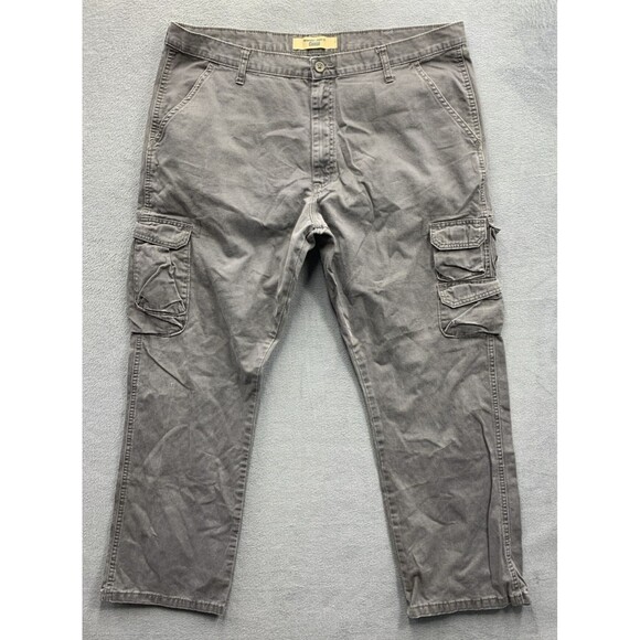 Wrangler Jeans Co. Men's Cargo Pants Outdoors Hiking Camping Gray Size 40x30 - Picture 1 of 16